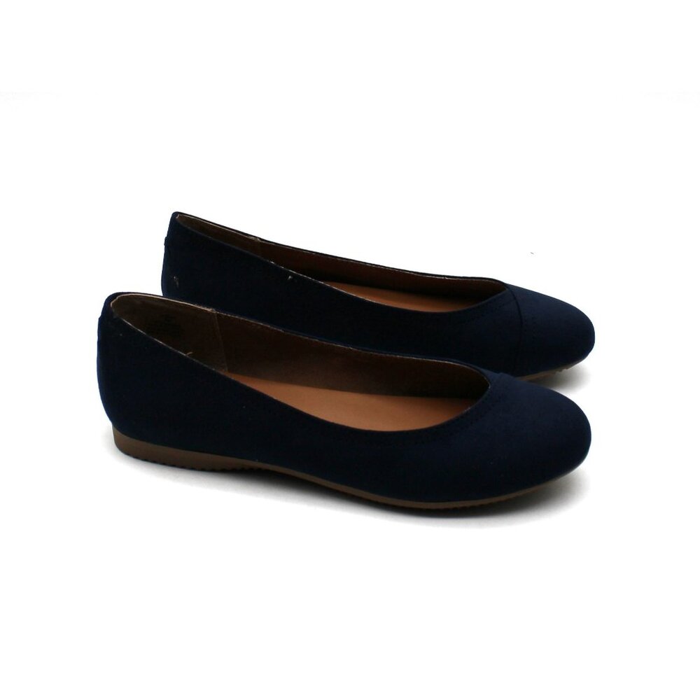 STYLE & COMPANY Womens Navy Padded Lydiaa Round Toe Slip on Ballet Flats - Picture 3 of 7